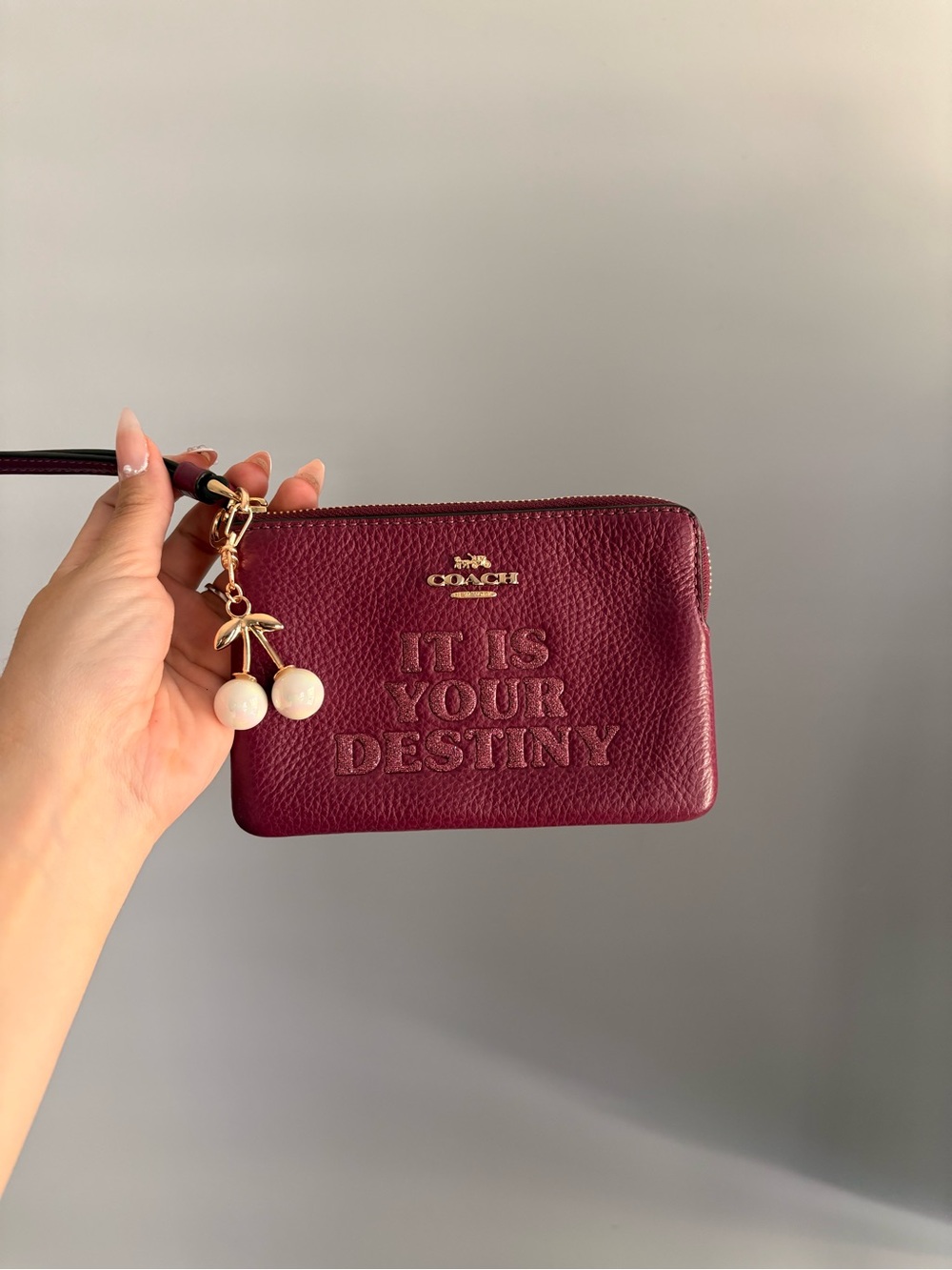 Coach x Star Wars Corner Zip with “It Is Your Destiny” Wristlet